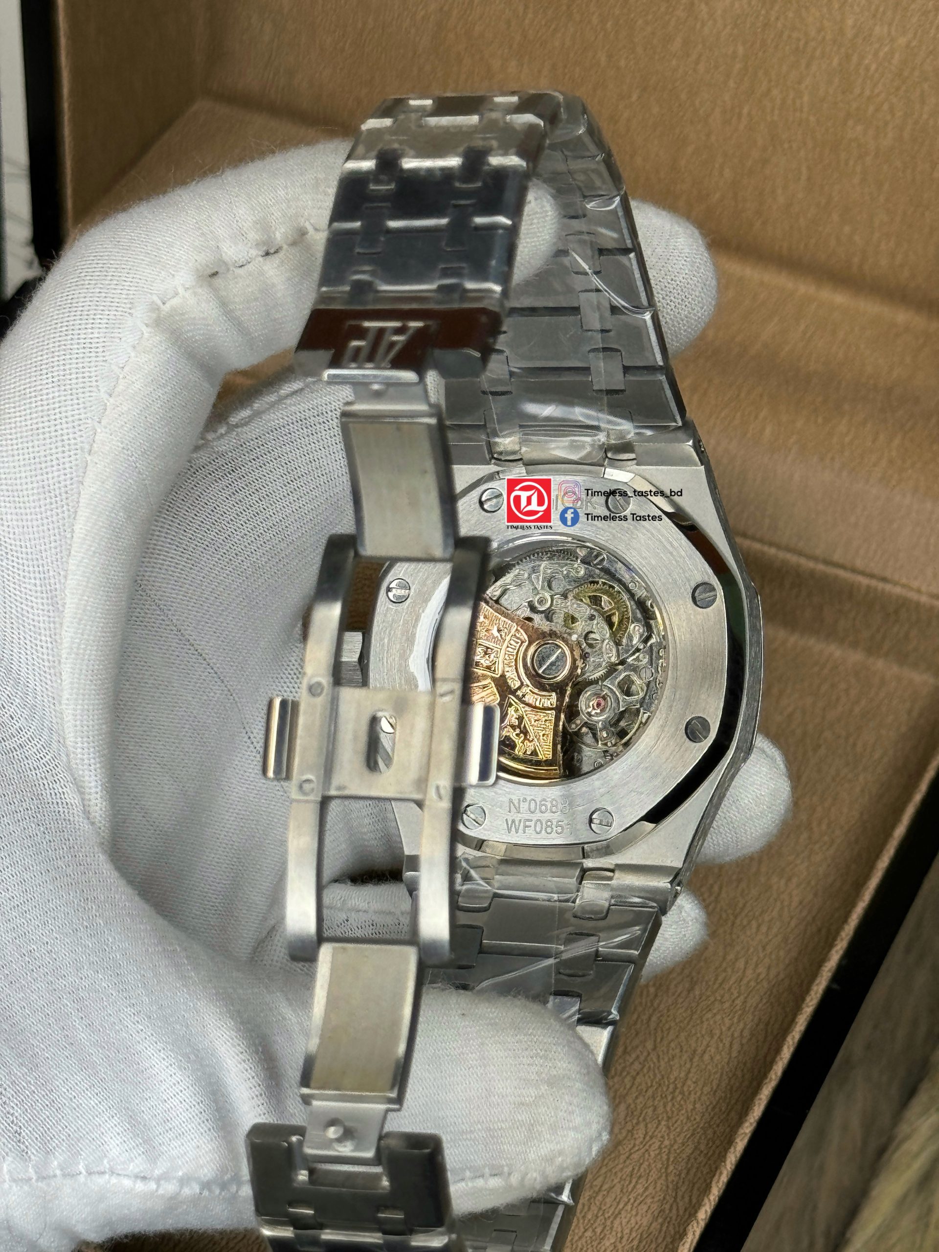 AP Royal Oak Double Balance Skeleton – Blue Stone Bezel - Image 2