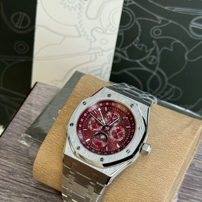 Audemars Piguet Royal Oak Perpetual Calendar – Red Dial (Automatic) Master Grade