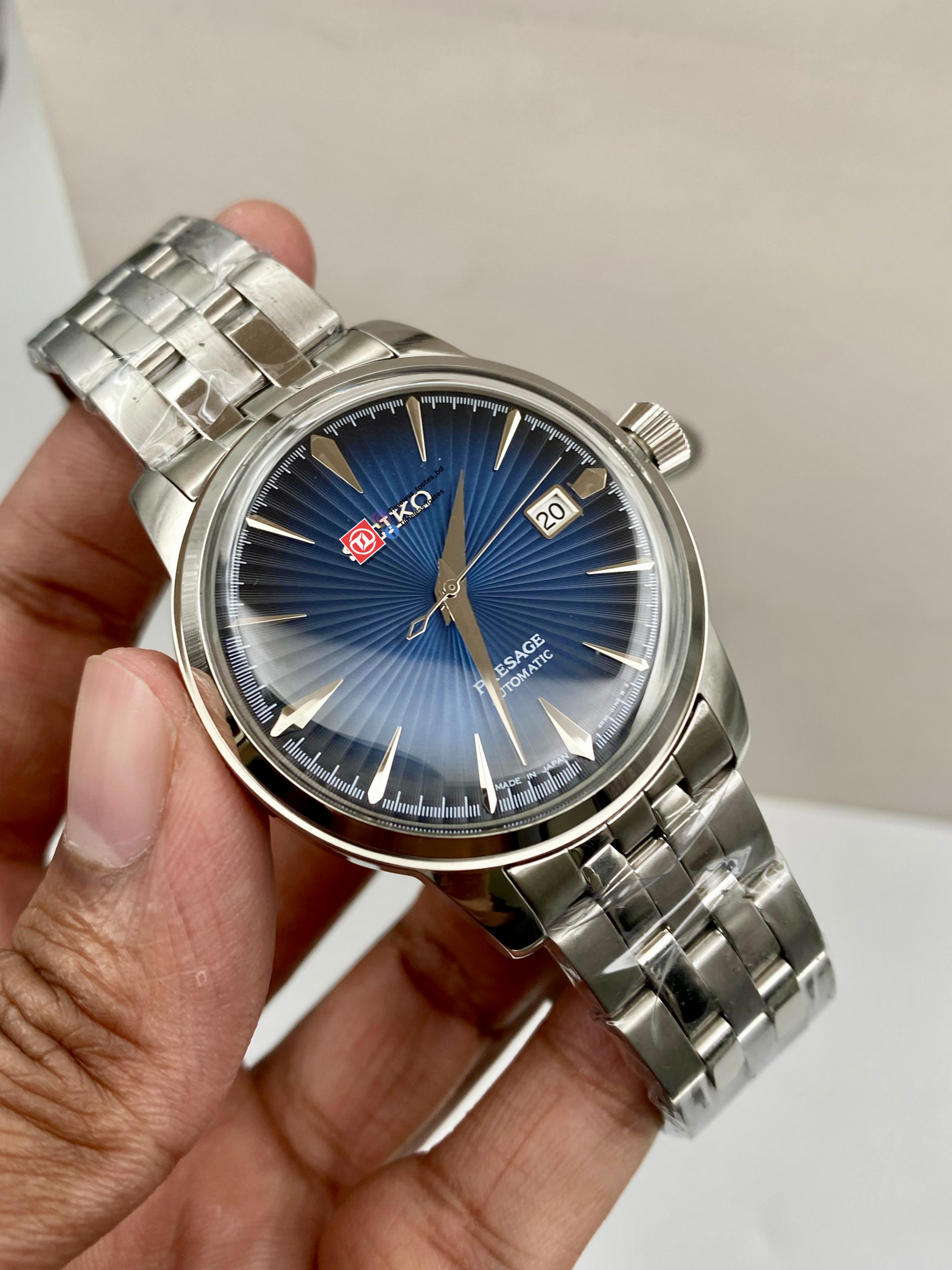 Seiko Presage Cocktail Time 'Blue Moon' Watch SRPB41J1 (1:1 Grade) - Image 3
