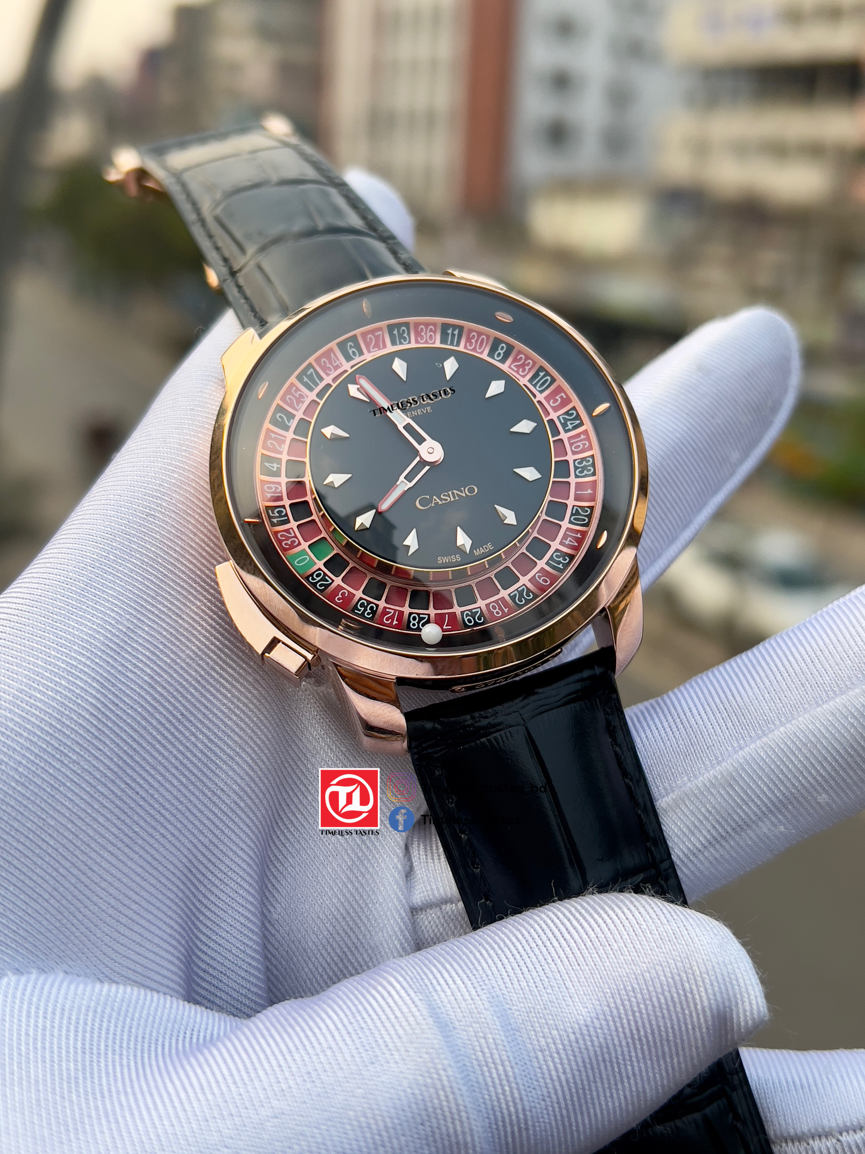 Jacob & Co. Casino Tourbillon – Rose Gold | 1:1 Swiss Grade