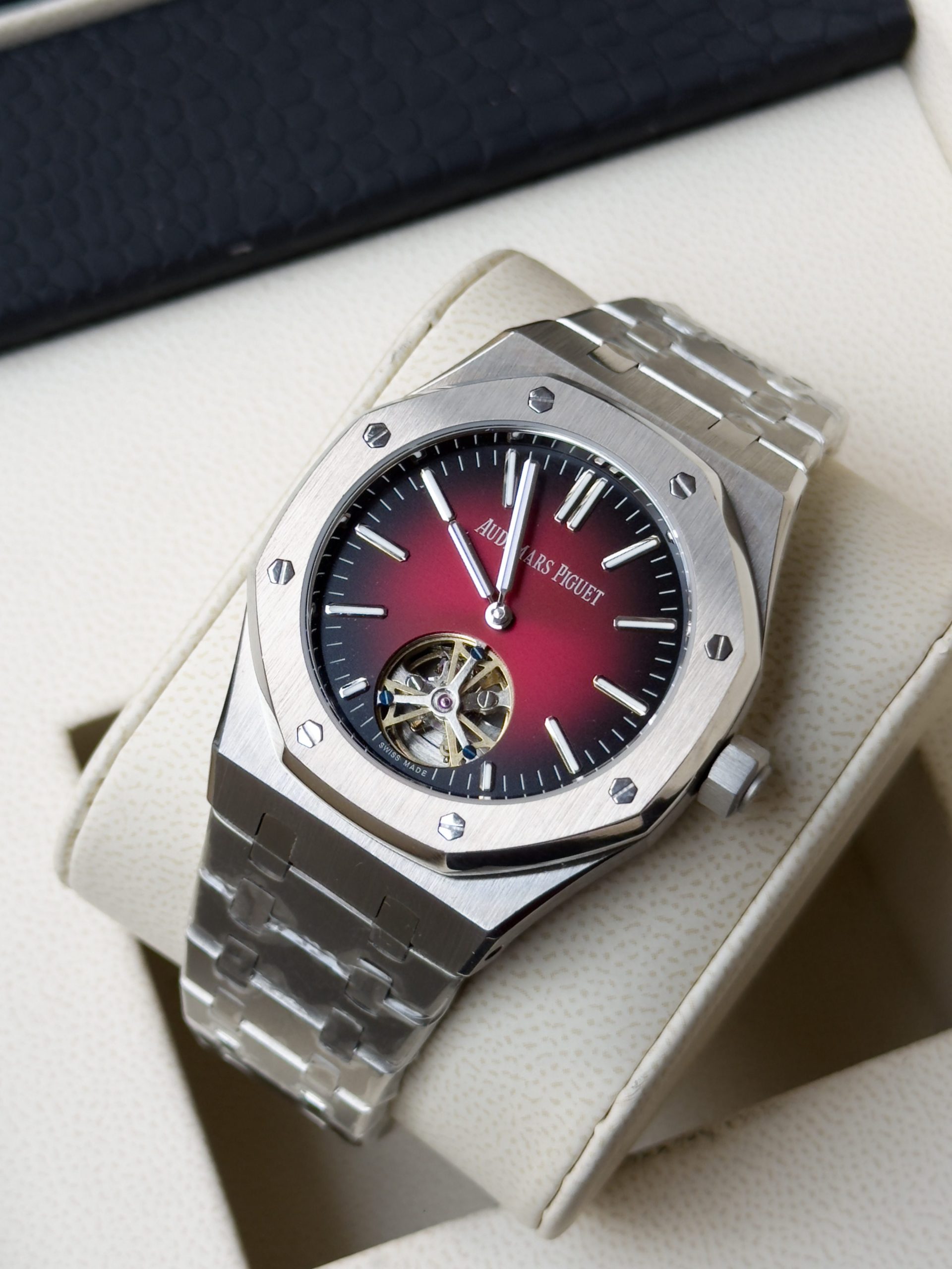 Audemars Piguet Royal Oak Tourbillon – Red Dial Model No: 26730ST.OO.1320ST.05