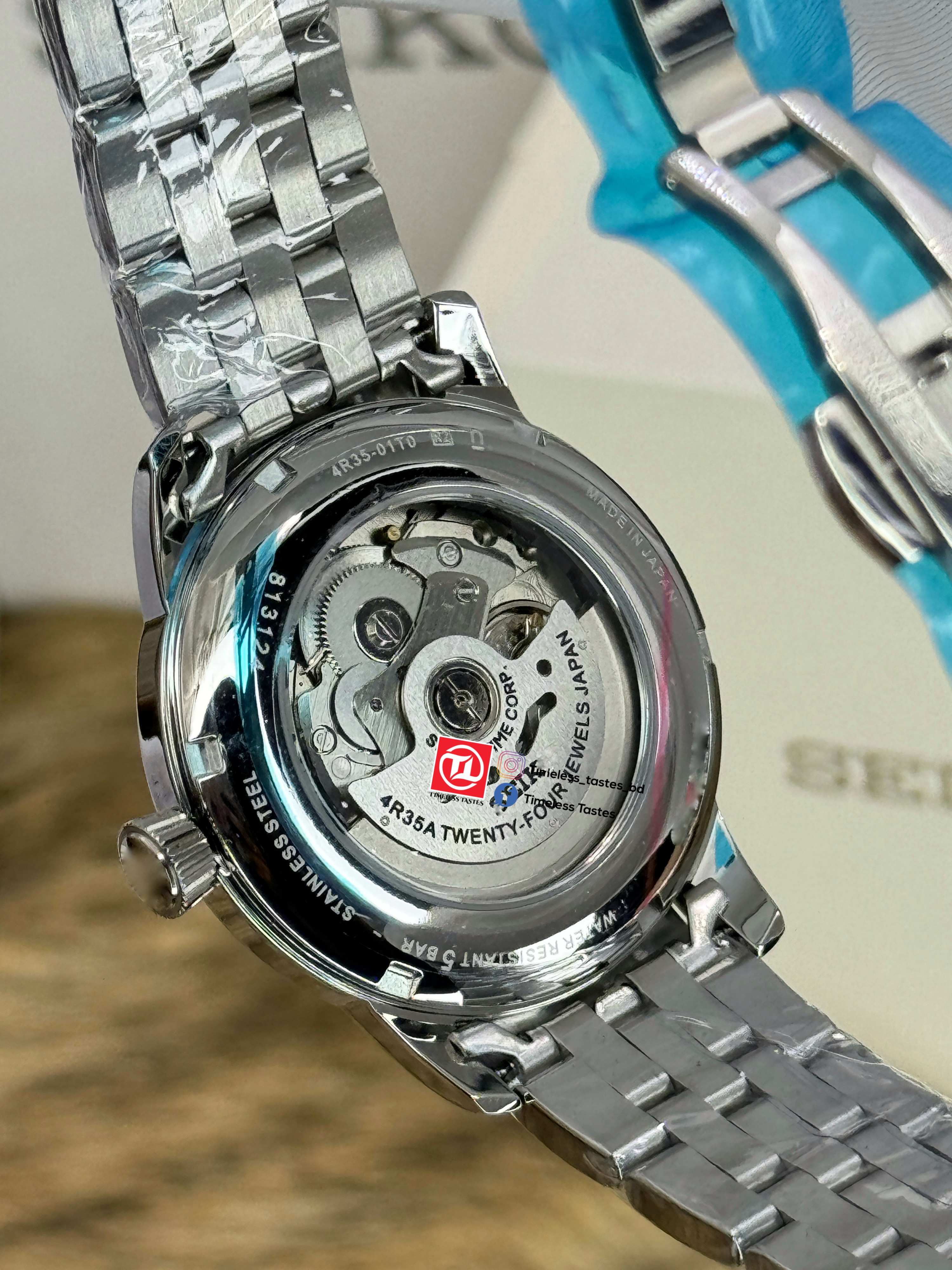 Seiko Presage Cocktail Time 'Blue Moon' Watch SRPB41J1 (1:1 Grade) - Image 4