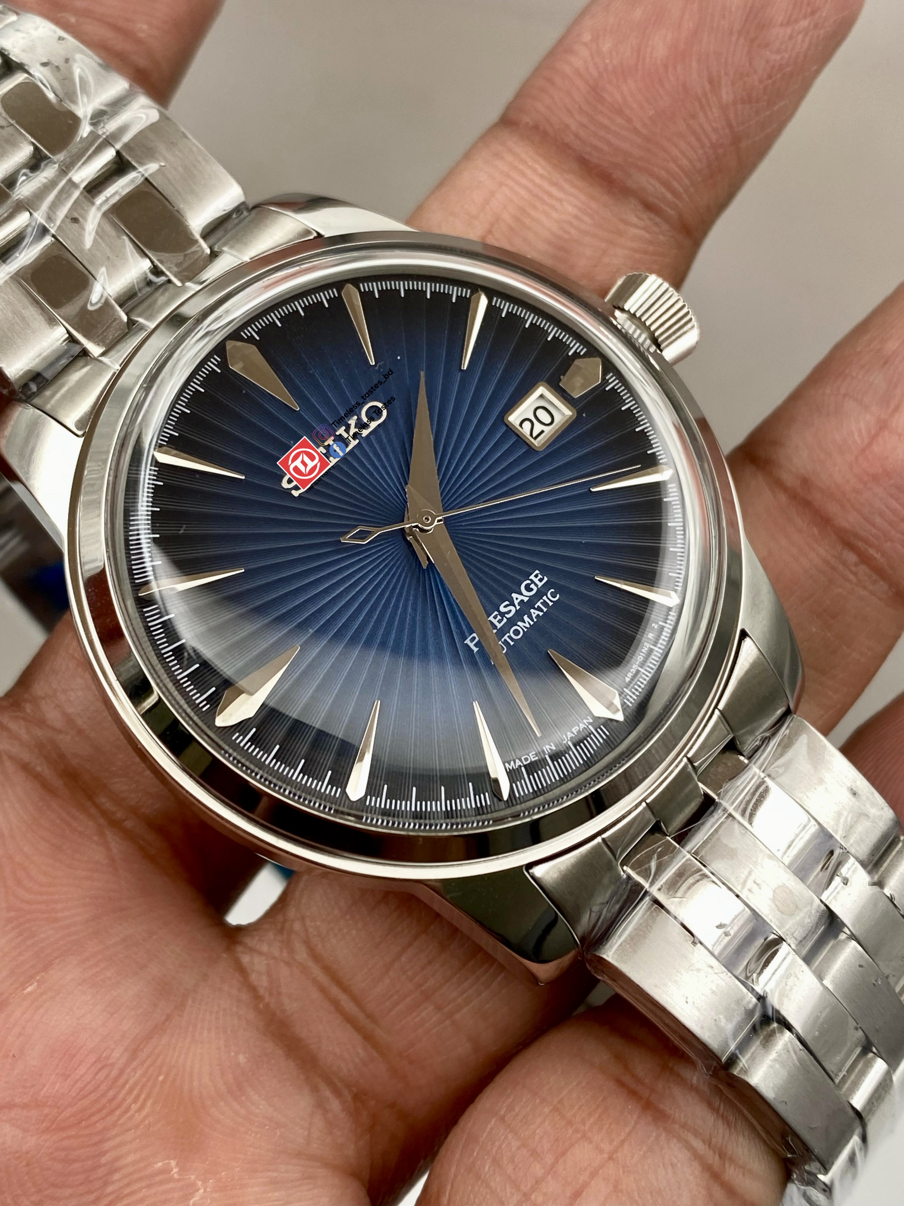 Seiko Presage Cocktail Time 'Blue Moon' Watch SRPB41J1 (1:1 Grade) - Image 2