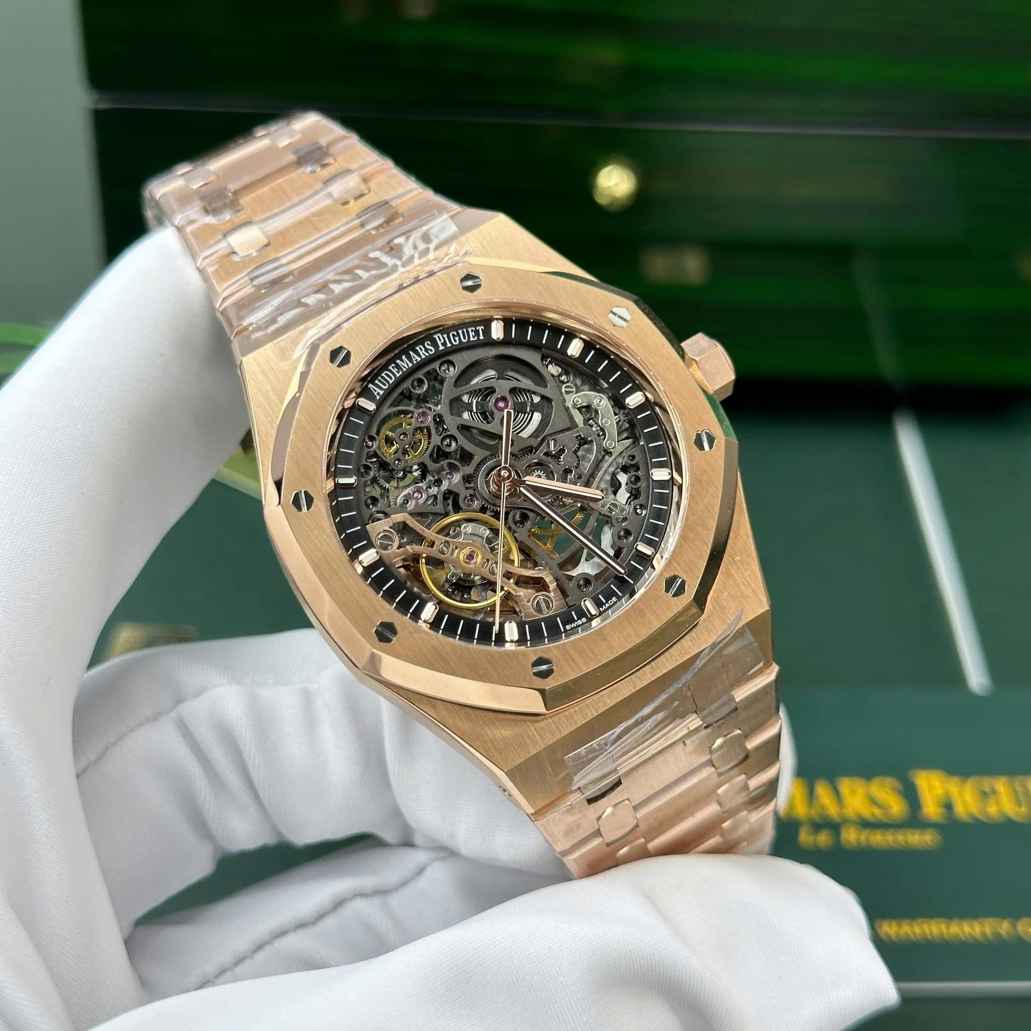 Audemars Piguet Royal Oak Double Balance Wheel Openworked Swiss 1:1 Grade– Ref. 15467OR (Rose Gold) - Image 7
