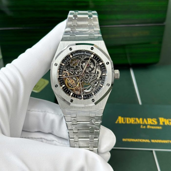 Audemars Piguet Royal Oak Double Balance Wheel Openworked 1:1 Grade – Ref. 15407ST (Silver)