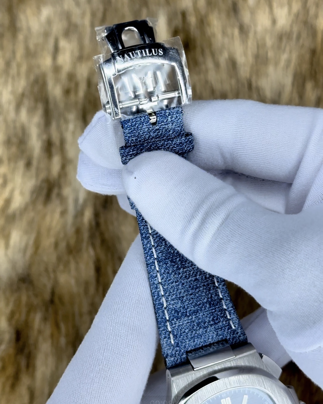 Patek Philippe Nautilus Master Grade 5980 Flyback Chronograph Blue Gray Dial - Image 3