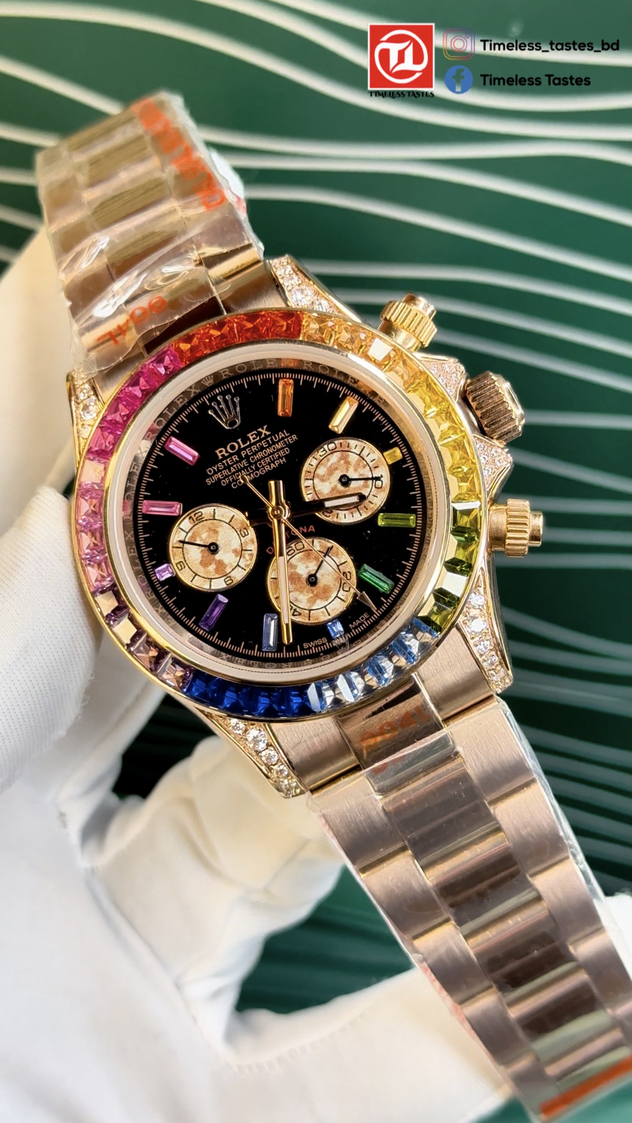 Rolex Cosmograph Daytona Rainbow – Rose Gold | Master Grade - Image 2