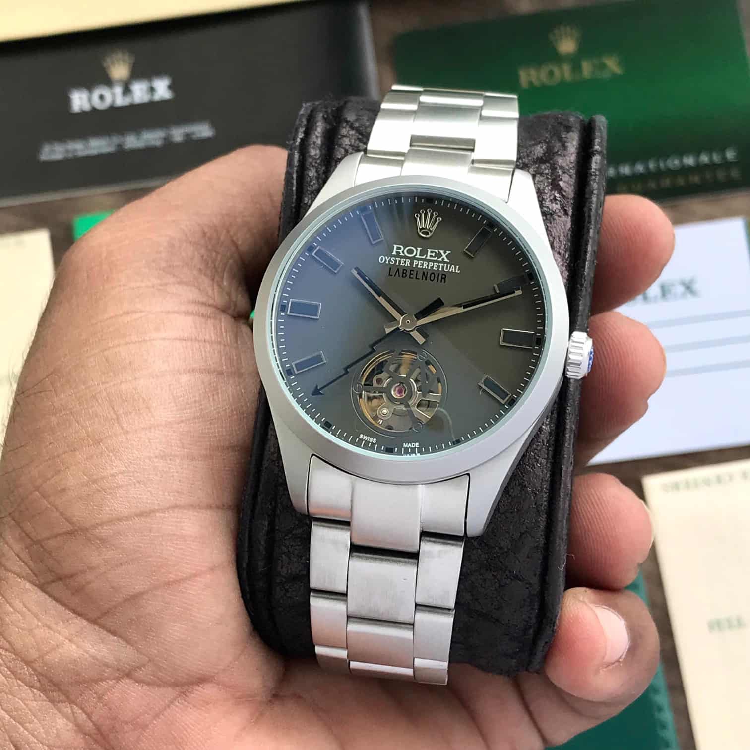 Rolex Tourbillon LabelNoir – Master Grade | Grey Dial | Automatic Watch