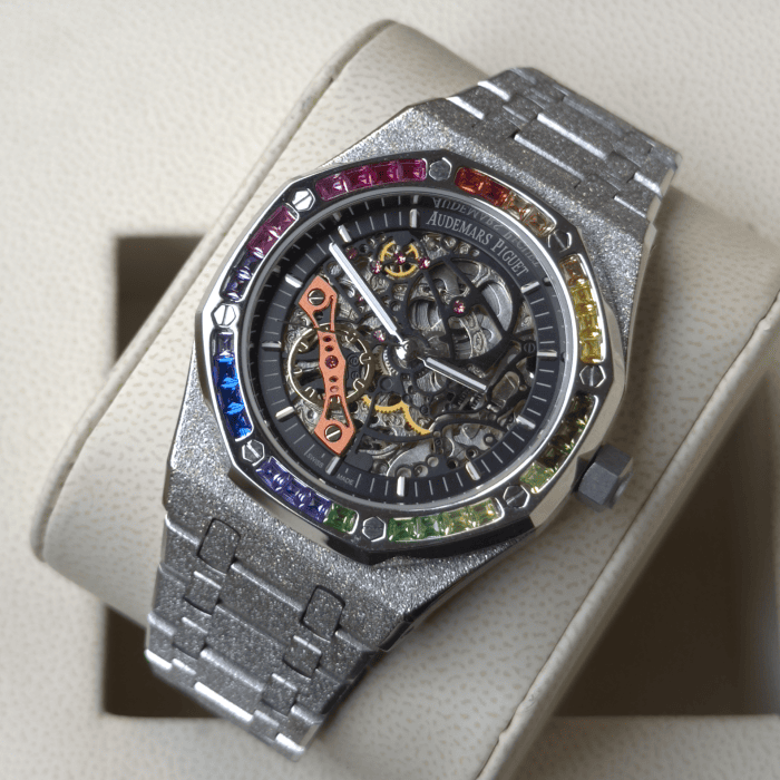 Royal Oak 41mm Double Balance Wheel Openworked Silver