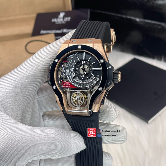 🕰 Hublot MP-09 Bi-Axis Tourbillon – King Gold & Black Edition