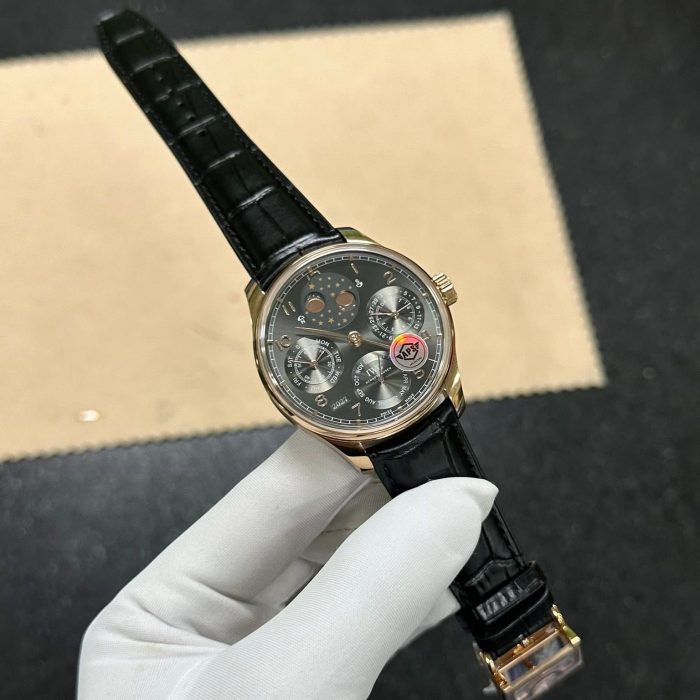 IWC Portugieser Perpetual Calendar – Swiss 1:1 Grade (Rose Gold | Black Strap)