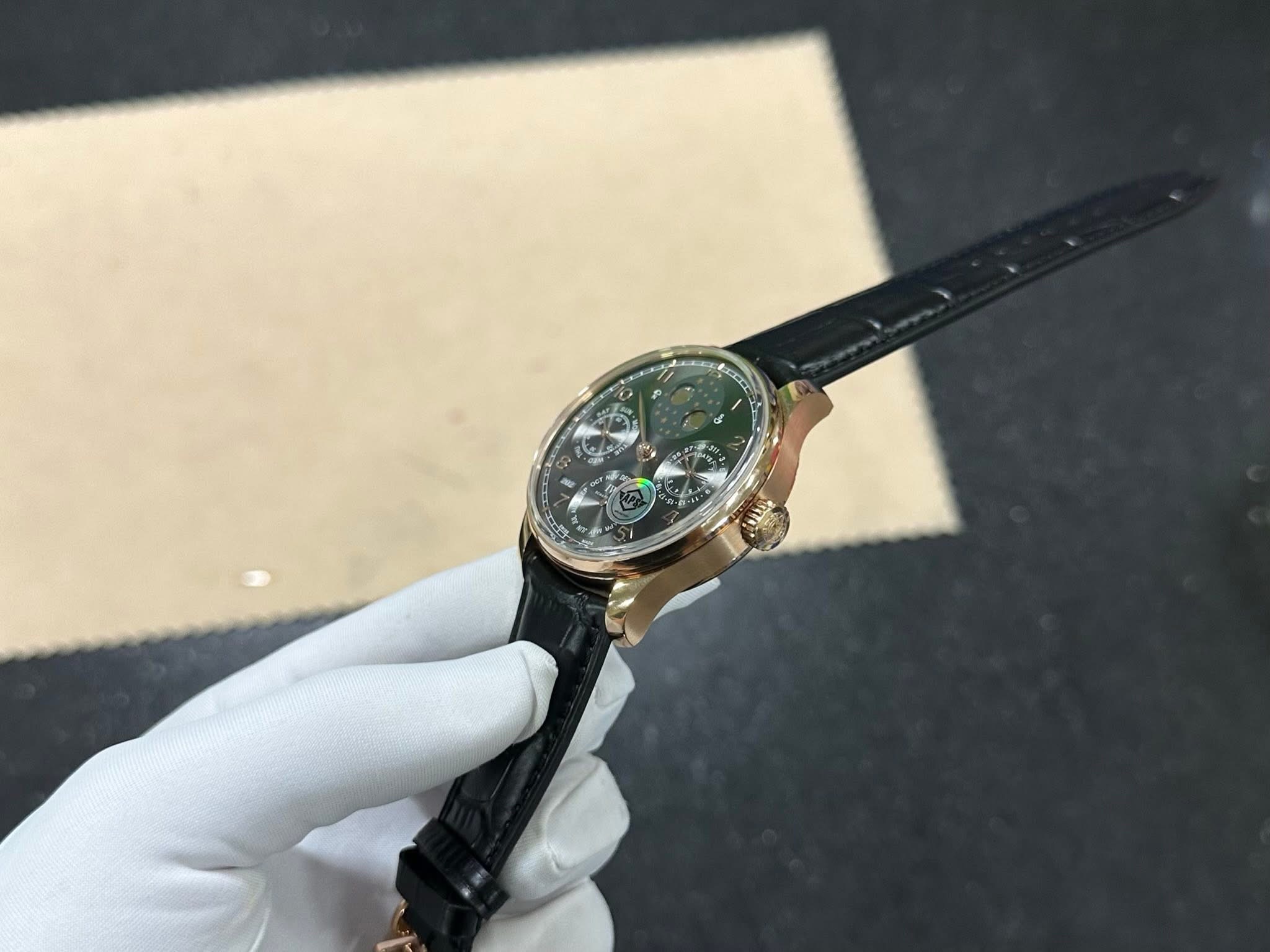 IWC Portugieser Perpetual Calendar – Swiss 1:1 Grade (Rose Gold | Black Strap) - Image 7
