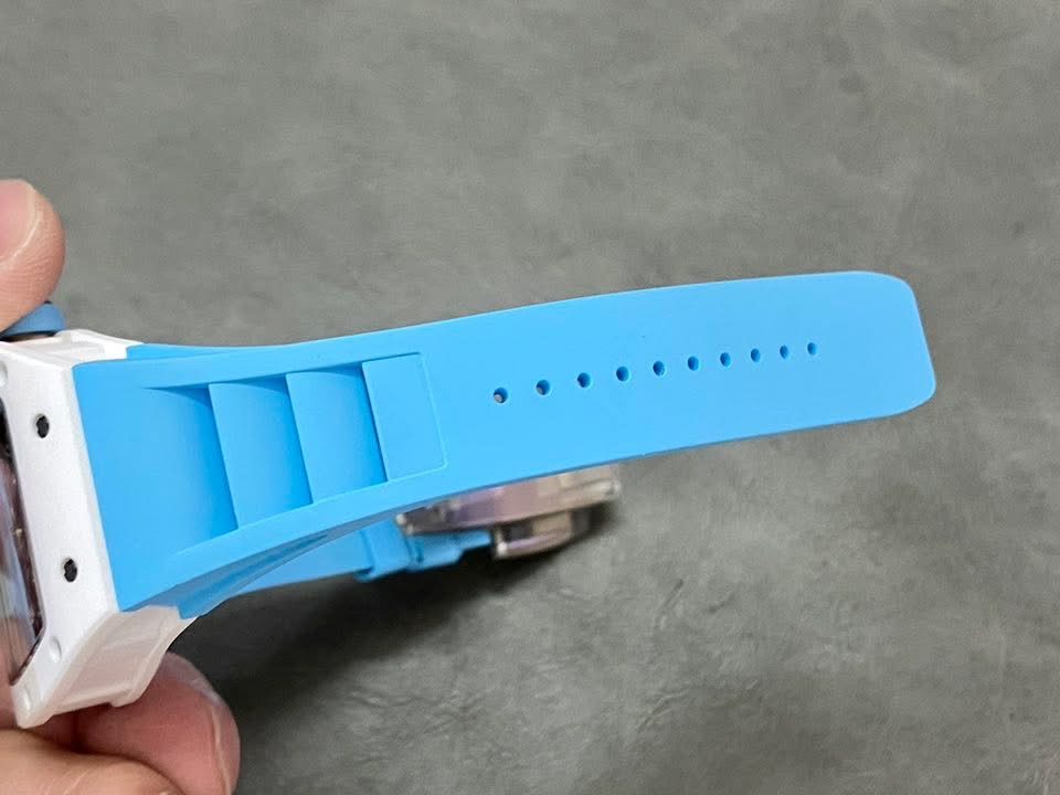 Richard Mille RM 055 Bubba Watson – White Case with Sky Blue Strap Edition | Swiss 1:1 Grade - Image 8