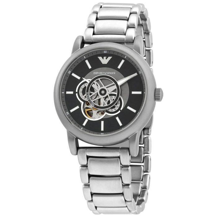 Emporio Armani Automatic Black Dial Men’s Watch – AR60021