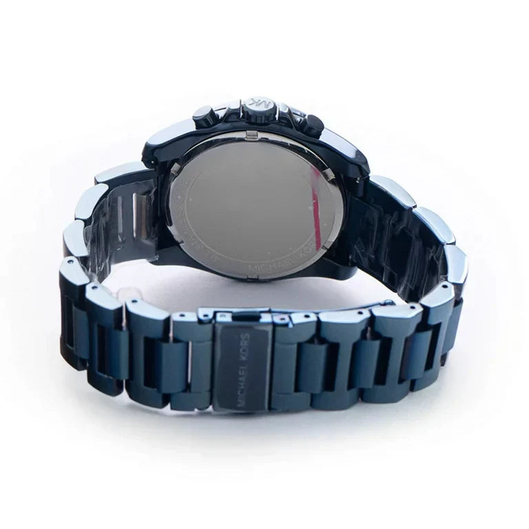 Michael Kors Brecken Chronograph Quartz Blue Dial Blue Steel Strap Men’s Watch – MK6361 - Image 4
