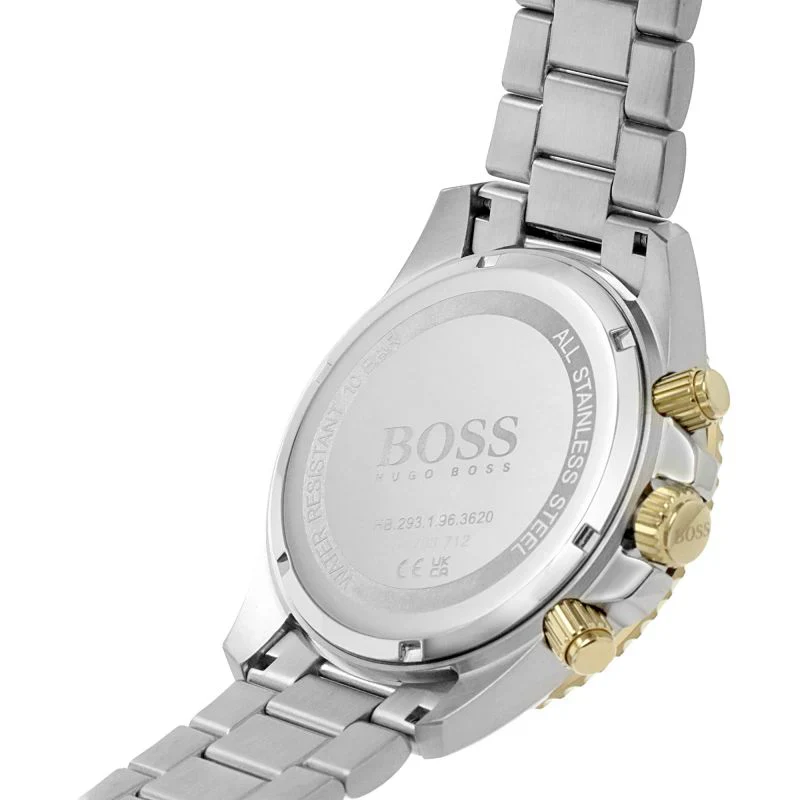 Hugo Boss Admiral Black Dial Two-Tone Steel Strap Men’s Watch – 1513908 - Image 4