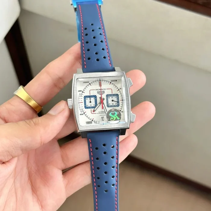 TAG Heuer Monaco Blue Square Dial Stainless Steel Quartz Men’s Watch (Euro Grade)