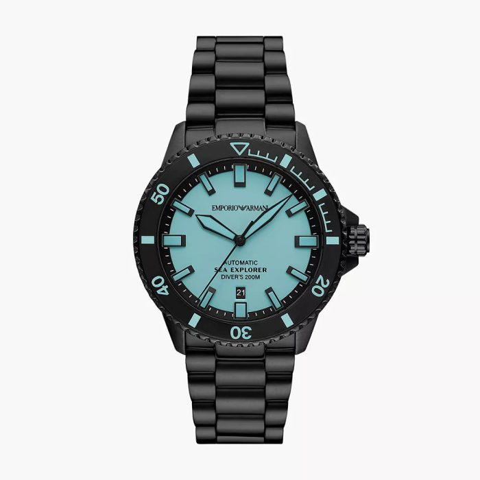 Emporio Armani Sea Explorer Automatic Black Stainless Steel Men’s Watch – AR60084