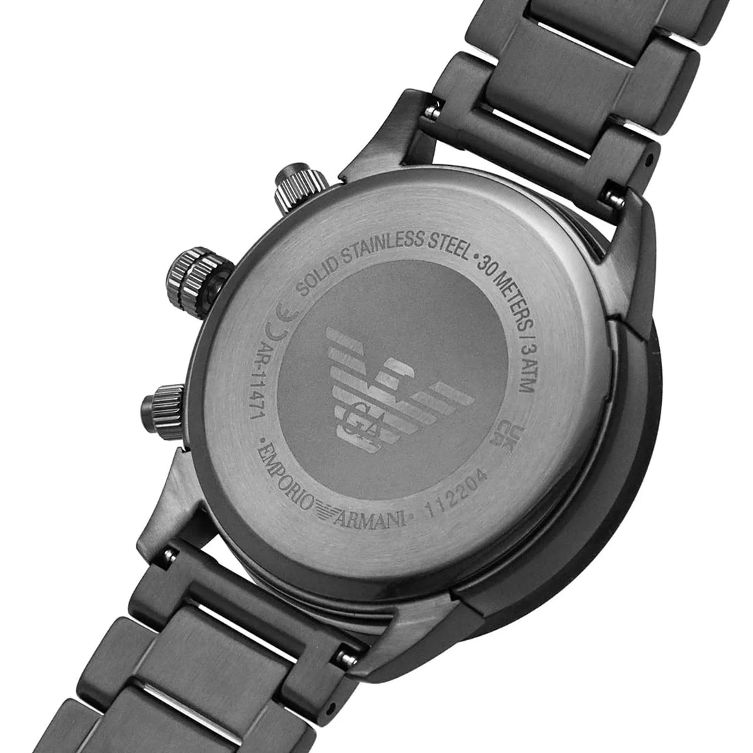Emporio Armani Gunmetal Stainless Steel Men’s Chronograph Watch – AR11471 - Image 3