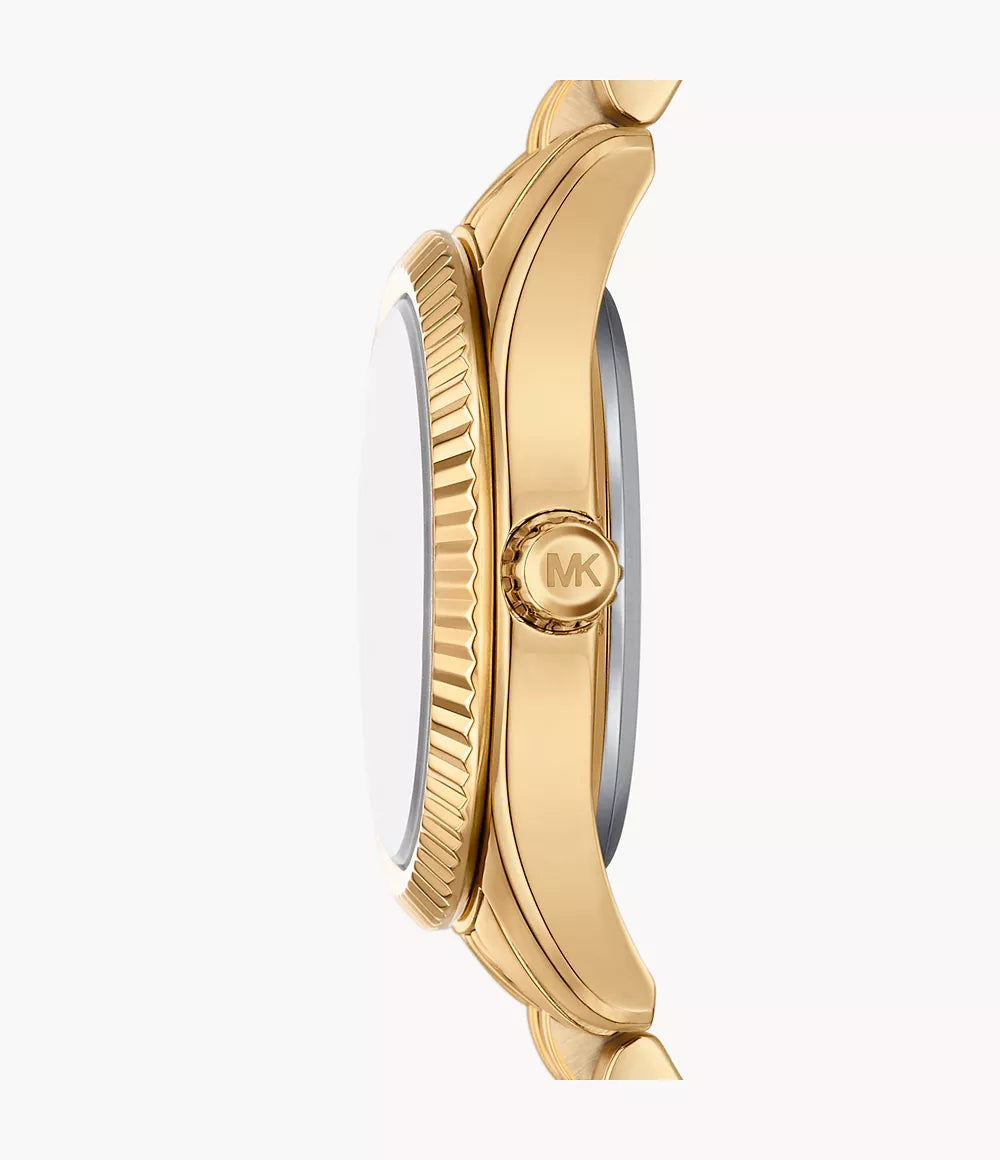 Michael Kors Lexington Three-Hand Gold-Tone Stainless Steel Ladies Watch – MK4813 - Image 2