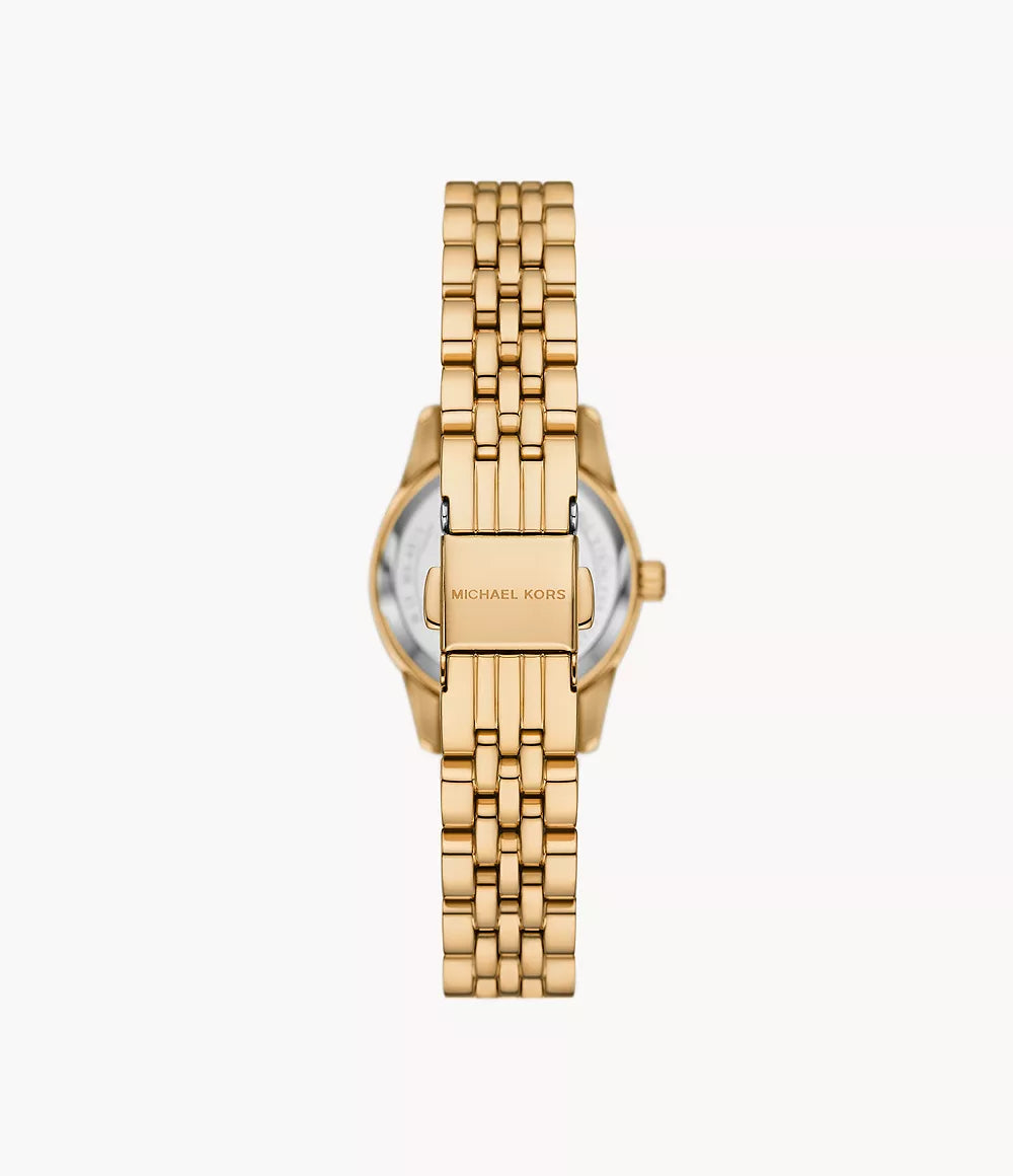 Michael Kors Lexington Three-Hand Gold-Tone Stainless Steel Ladies Watch – MK4813 - Image 3