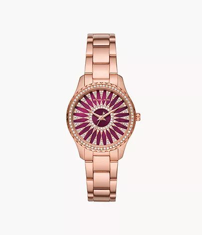 Michael Kors Layton Stone Dial Gold-Tone Stainless Steel Women’s Watch – MK6893