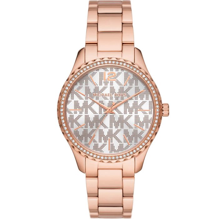 Michael Kors Layton Rose Gold-Tone Stainless Steel Women’s Watch – MK7297