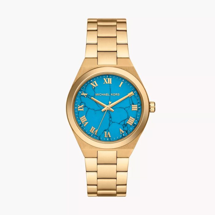 Michael Kors Lennox Three-Hand Gold-Tone Stainless Steel Ladies Watch – MK7460