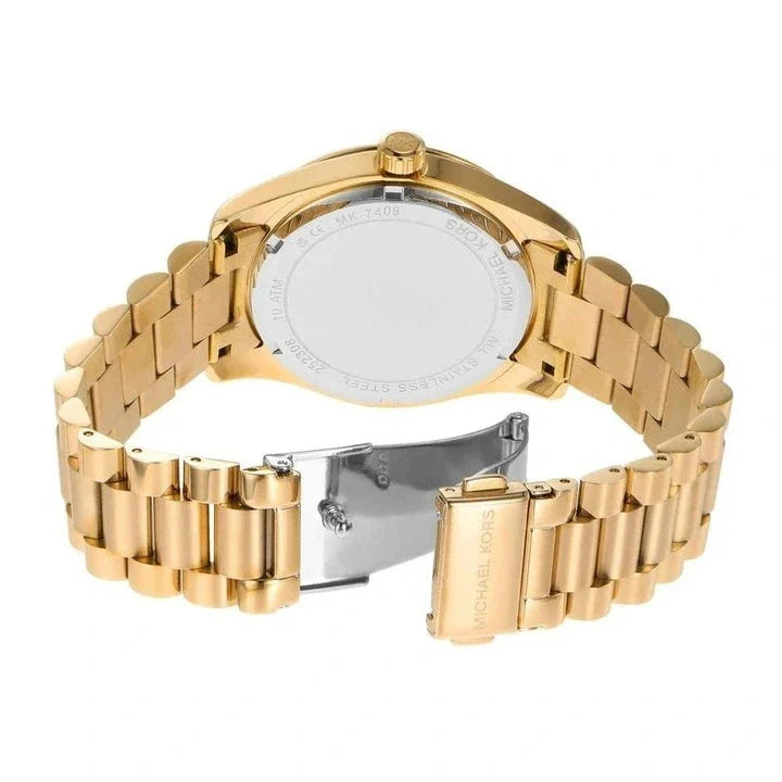 Michael Kors Lexington White Dial Gold-Tone Stainless Steel Ladies Watch – MK1079 - Image 2