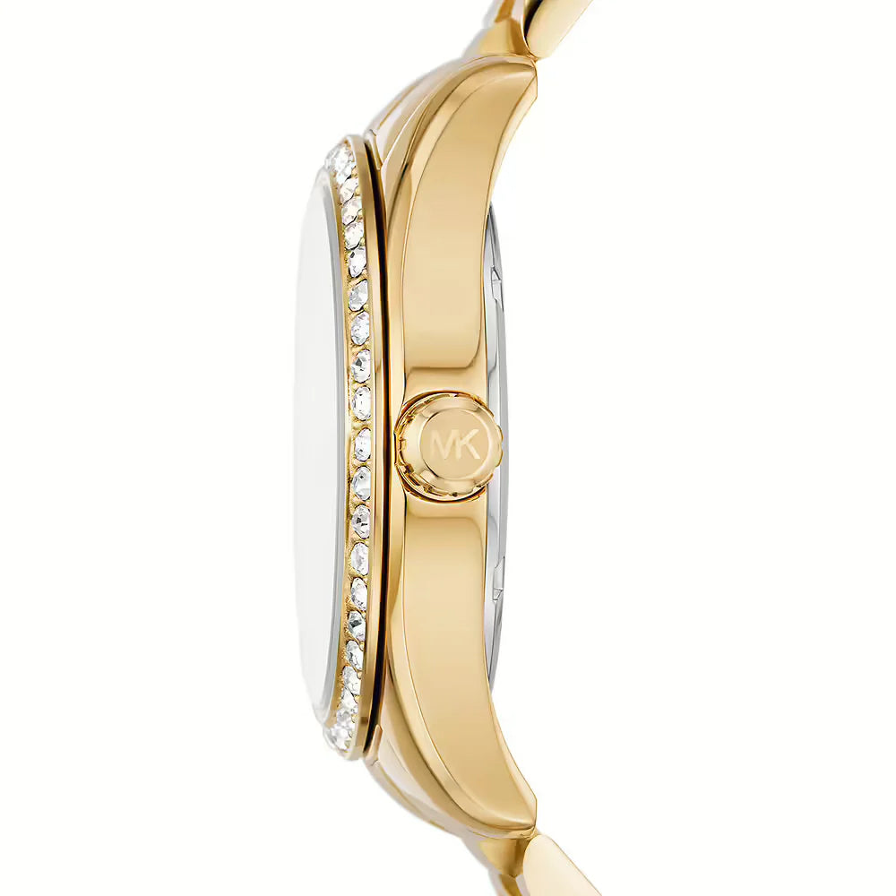 Michael Kors Lexington White Dial Gold-Tone Stainless Steel Ladies Watch – MK1079 - Image 3
