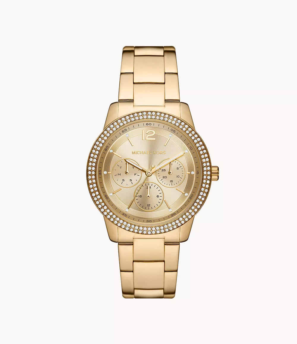 Michael Kors Tibby Multifunction Gold-Tone Stainless Steel Ladies Watch – MK6927
