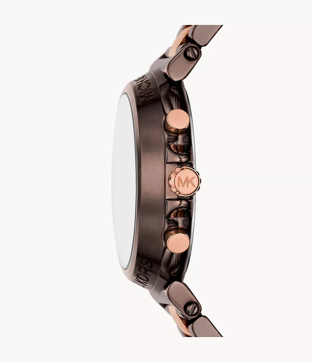 Michael Kors Lexington Chronograph Chocolate & Rose Gold-Tone Ladies Watch – MK7496 - Image 2
