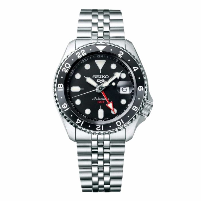 Seiko 5 Sports GMT Black Dial Men’s Automatic Watch – SSK001