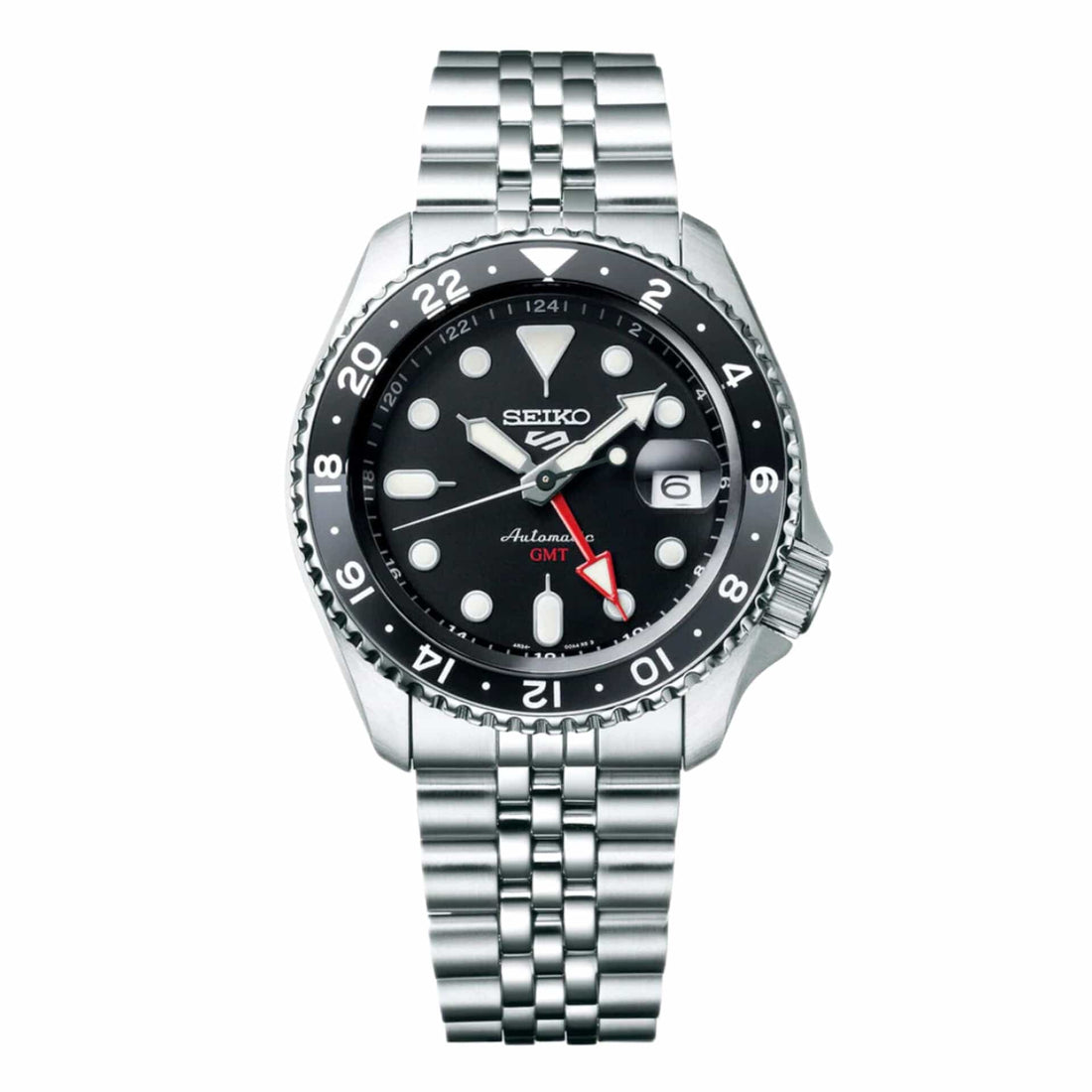 Seiko 5 Sports GMT Black Dial Men’s Automatic Watch – SSK001