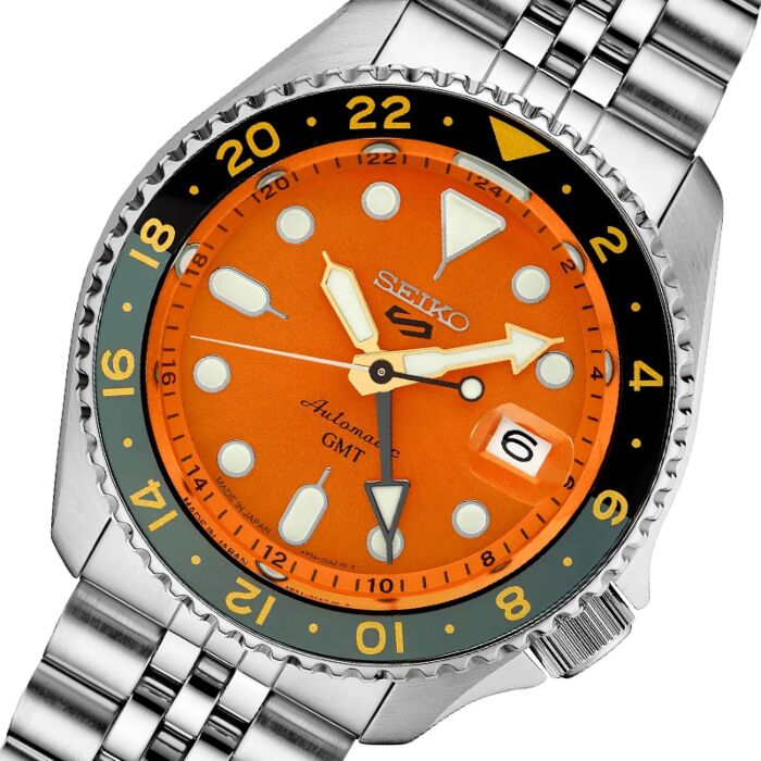 Seiko 5 Sports GMT Mikan Orange Automatic Men’s Watch – SSK005K1