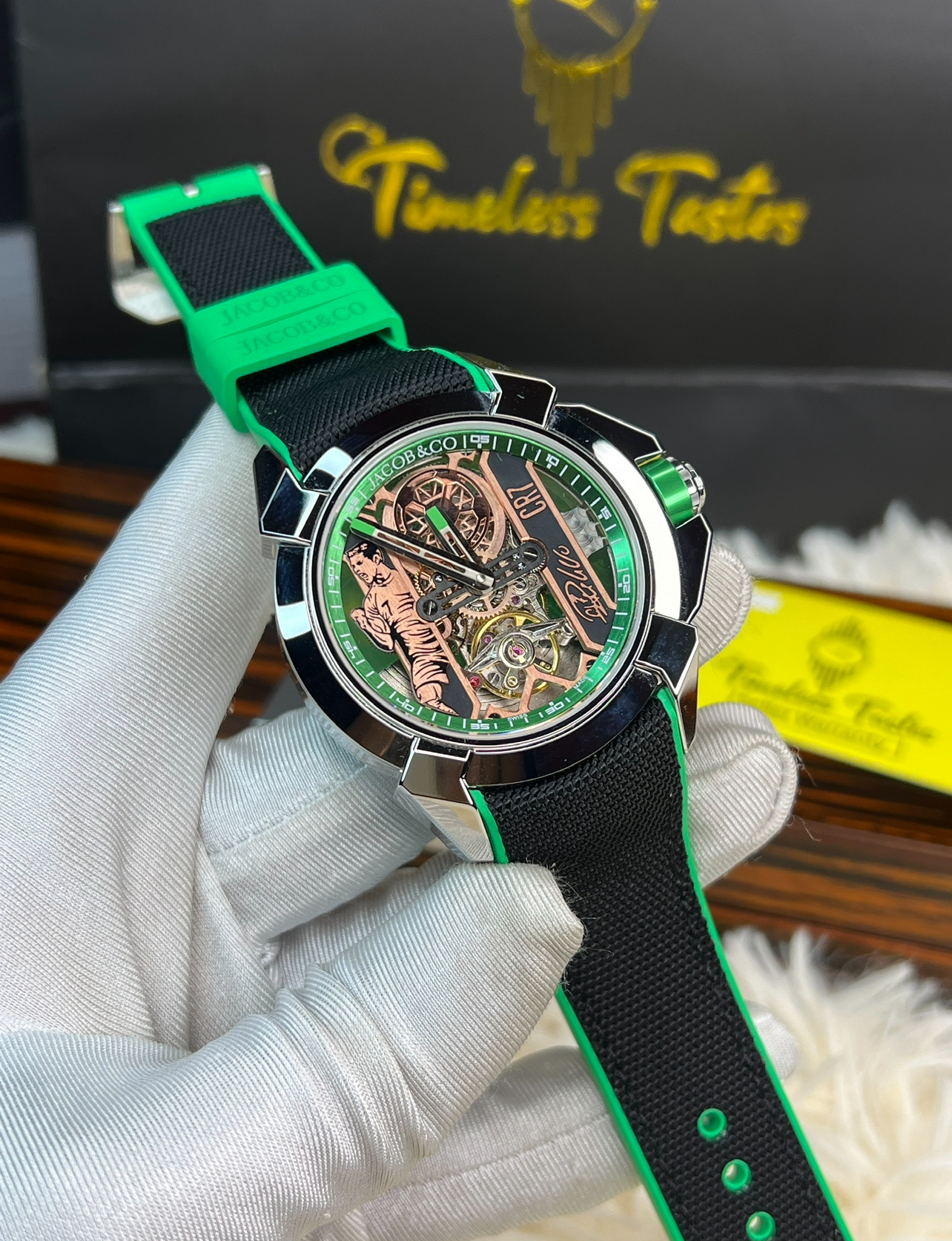 Jacob & Co. Epic X Flight of CR7 – Green Edition (Swiss 1:1 Grade)
