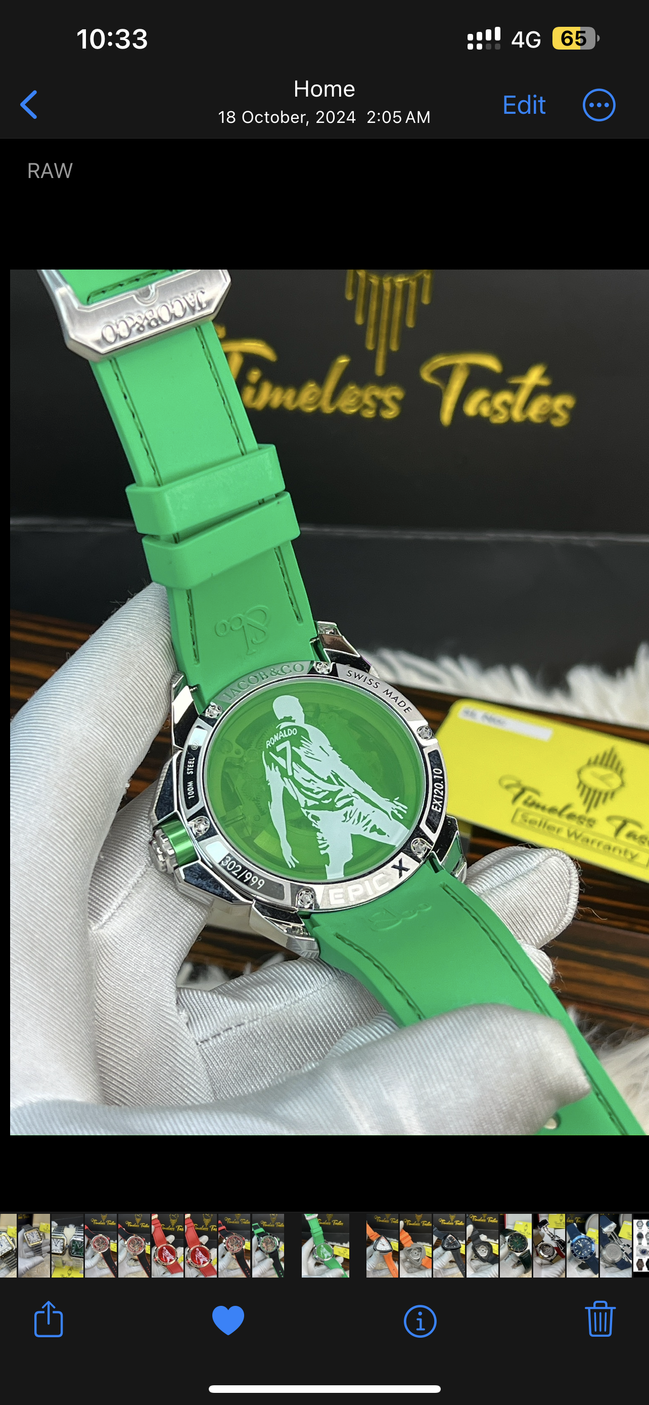 Jacob & Co. Epic X Flight of CR7 – Green Edition (Swiss 1:1 Grade) - Image 2