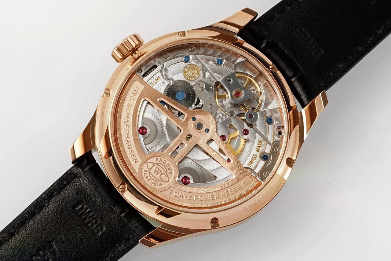 IWC Portugieser Perpetual Calendar – Swiss 1:1 Grade (Rose Gold | Black Strap) - Image 2