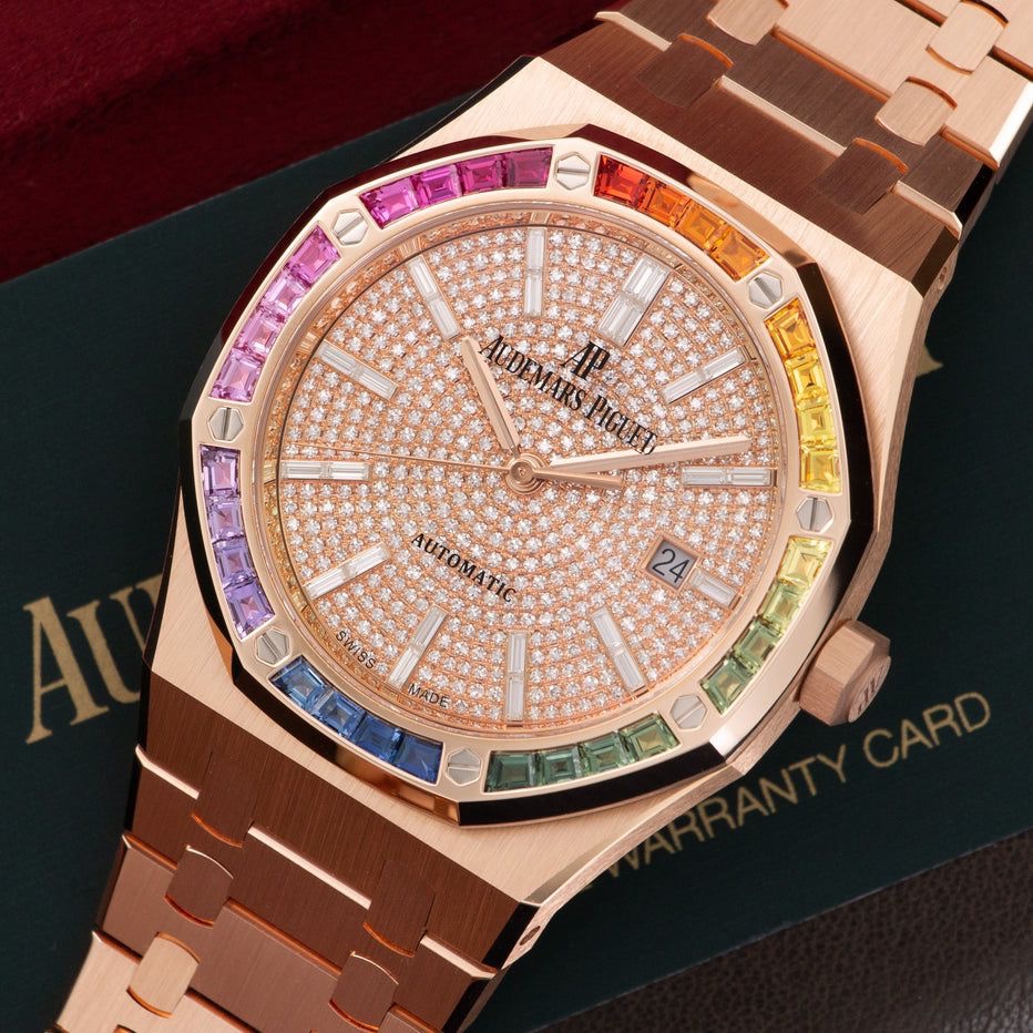 Audemars Piguet Royal Oak ‘Rainbow’ | Ref. 15413OR.YY.1220OR.01 | Rose Gold | Master Grade Watch