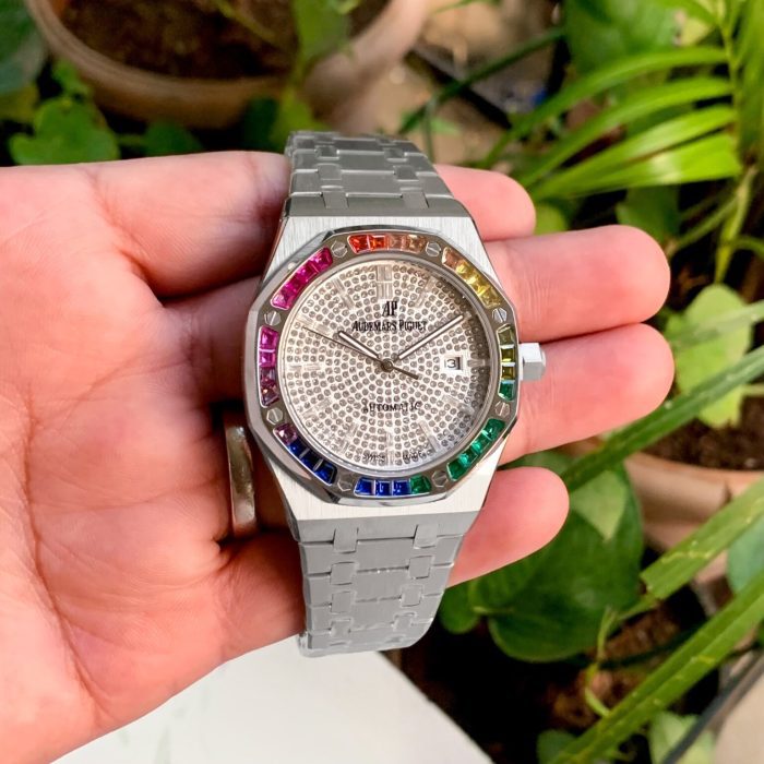 Audemars Piguet Royal Oak White Gold Rainbow | Ref. 15413BC.YY.1220BC.01 | Master Grade Watch
