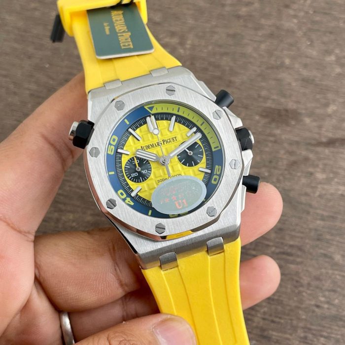 Audemars Piguet Royal Oak Offshore Diver Chronograph | Yellow Dial | Ref. 26703ST.OO.A051CA.01