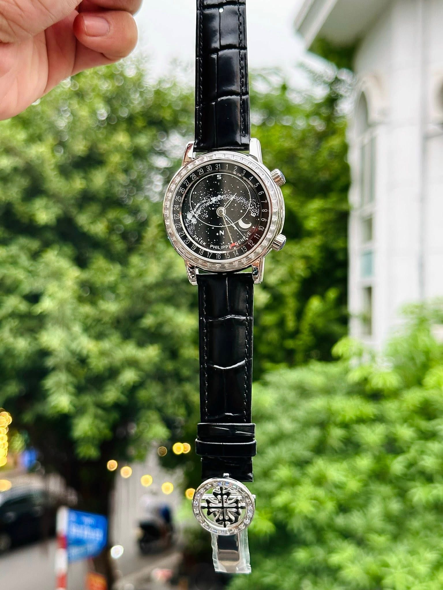 Patek Philippe Grand Complications Celestial — Black Strap | Silver Case | 44mm | Swiss 1:1 Grade Watch - Image 2