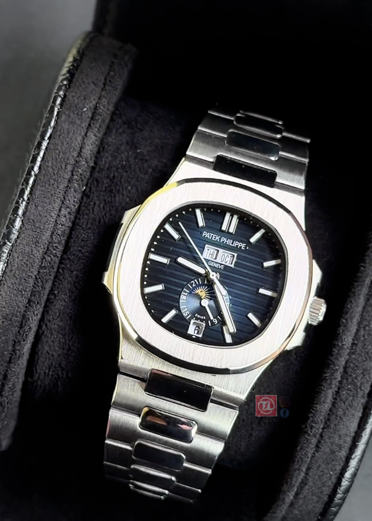 Patek Philippe Nautilus 5726/1A Annual Calendar in Steel Blue Dial Watch - Image 2