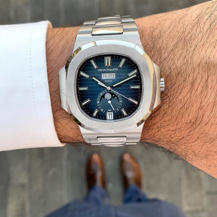 Patek Philippe Nautilus 5726/1A Annual Calendar in Steel Blue Dial Watch