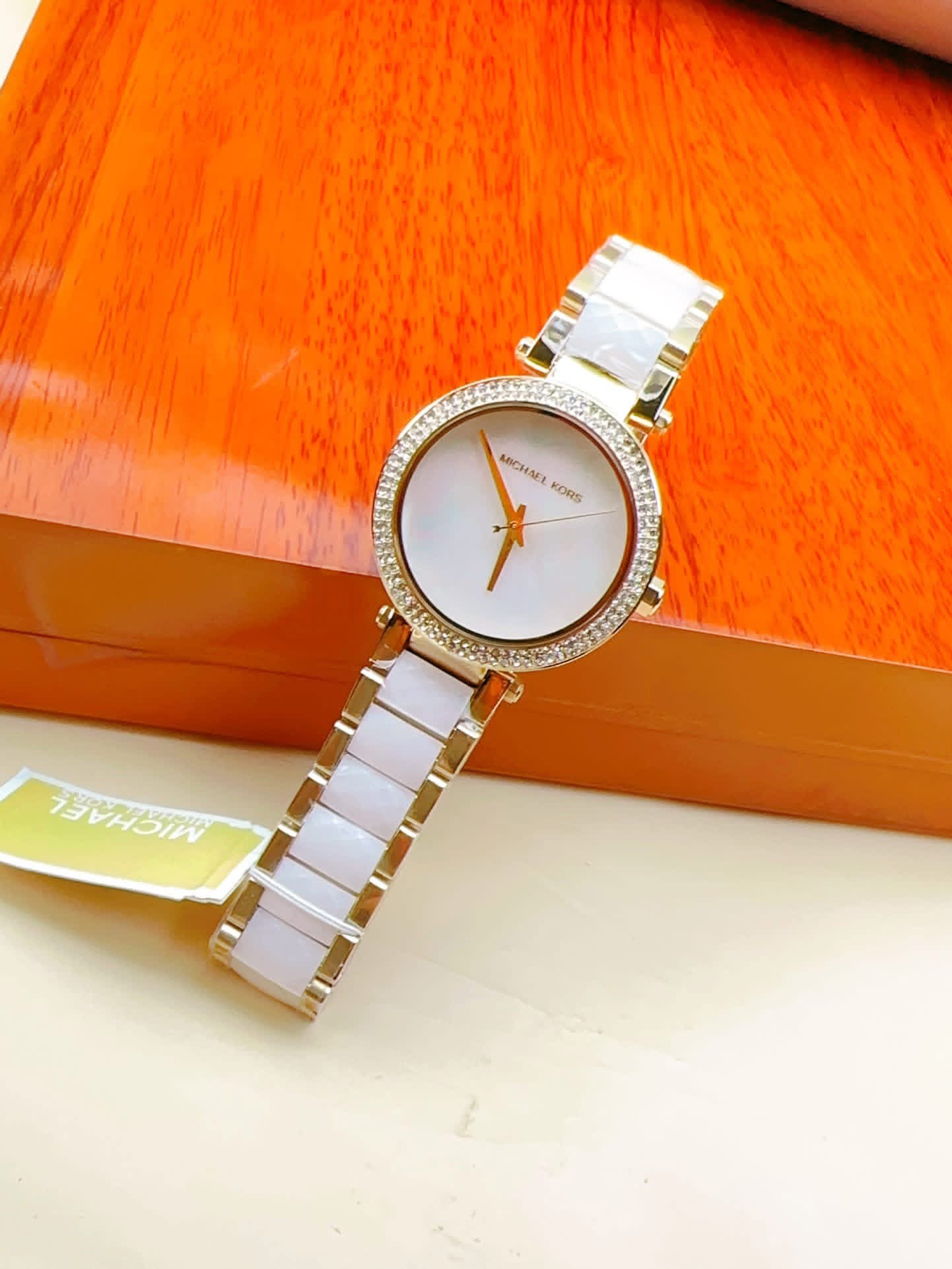 Michael Kors Parker MK6400 Authentic Ladies Watch – Mother of Pearl Dial & Two-Tone Steel Bracelet - Image 6