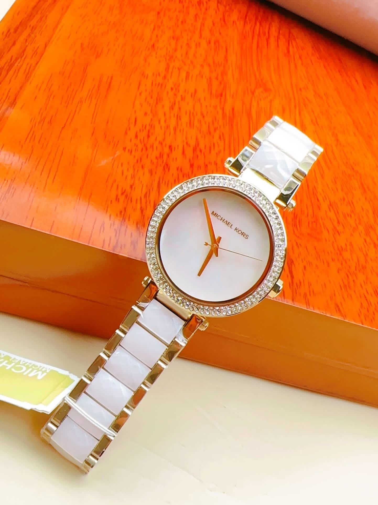 Michael Kors Parker MK6400 Authentic Ladies Watch – Mother of Pearl Dial & Two-Tone Steel Bracelet - Image 4