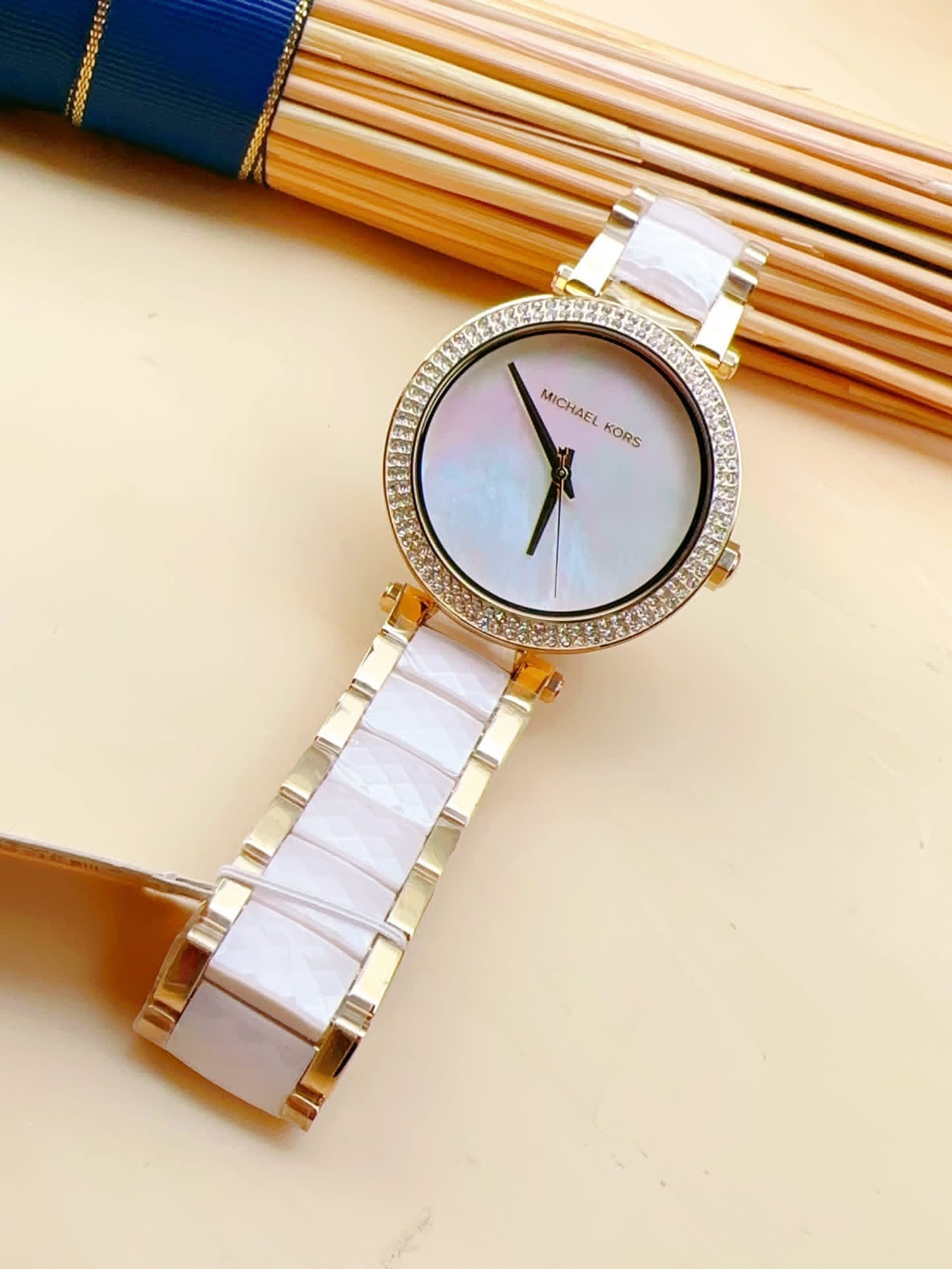 Michael Kors Parker MK6400 Authentic Ladies Watch – Mother of Pearl Dial & Two-Tone Steel Bracelet - Image 3