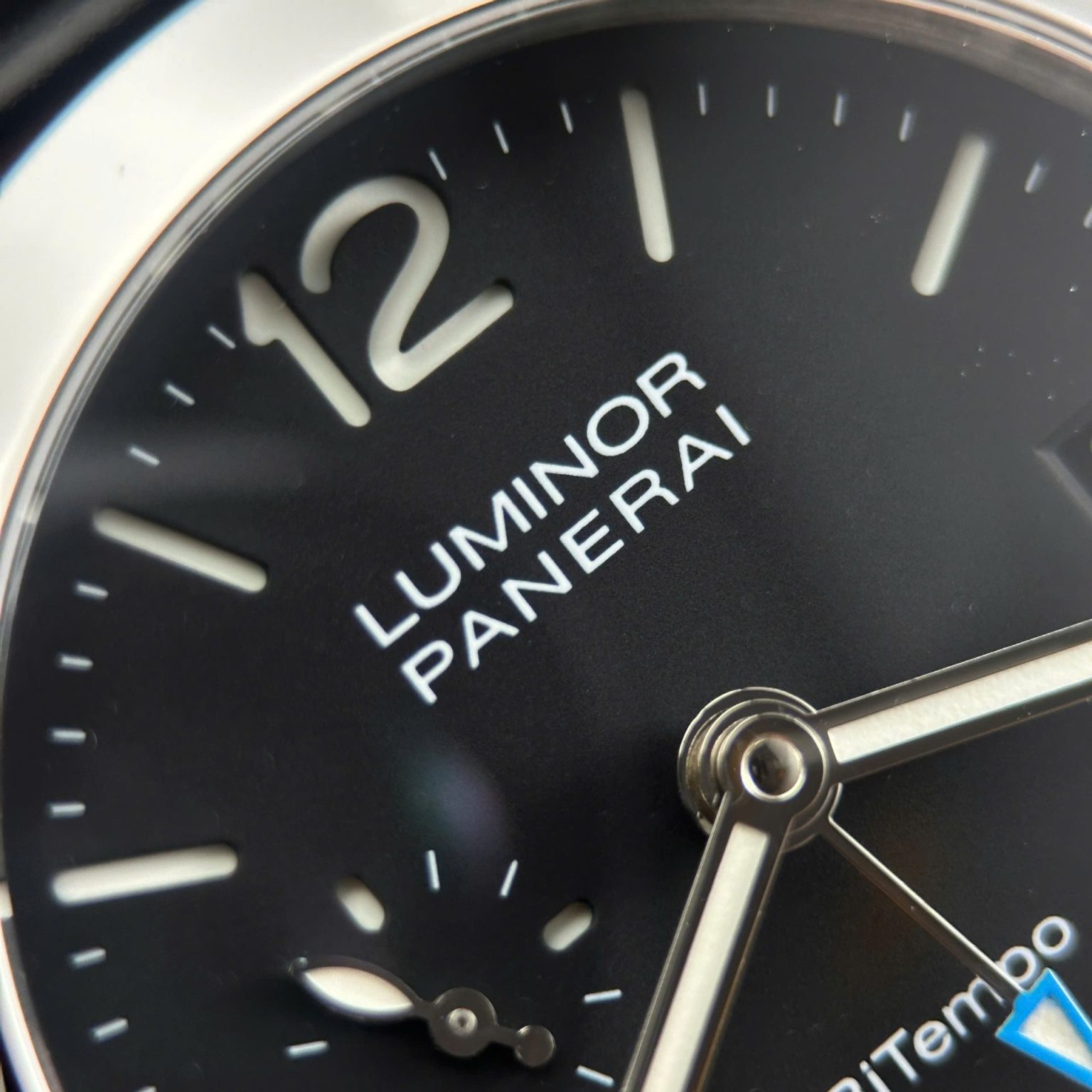 Panerai Luminor Quaranta PAM1365 Black Dial Leather Strap Swiss 1:1 Grade Watch - Image 2