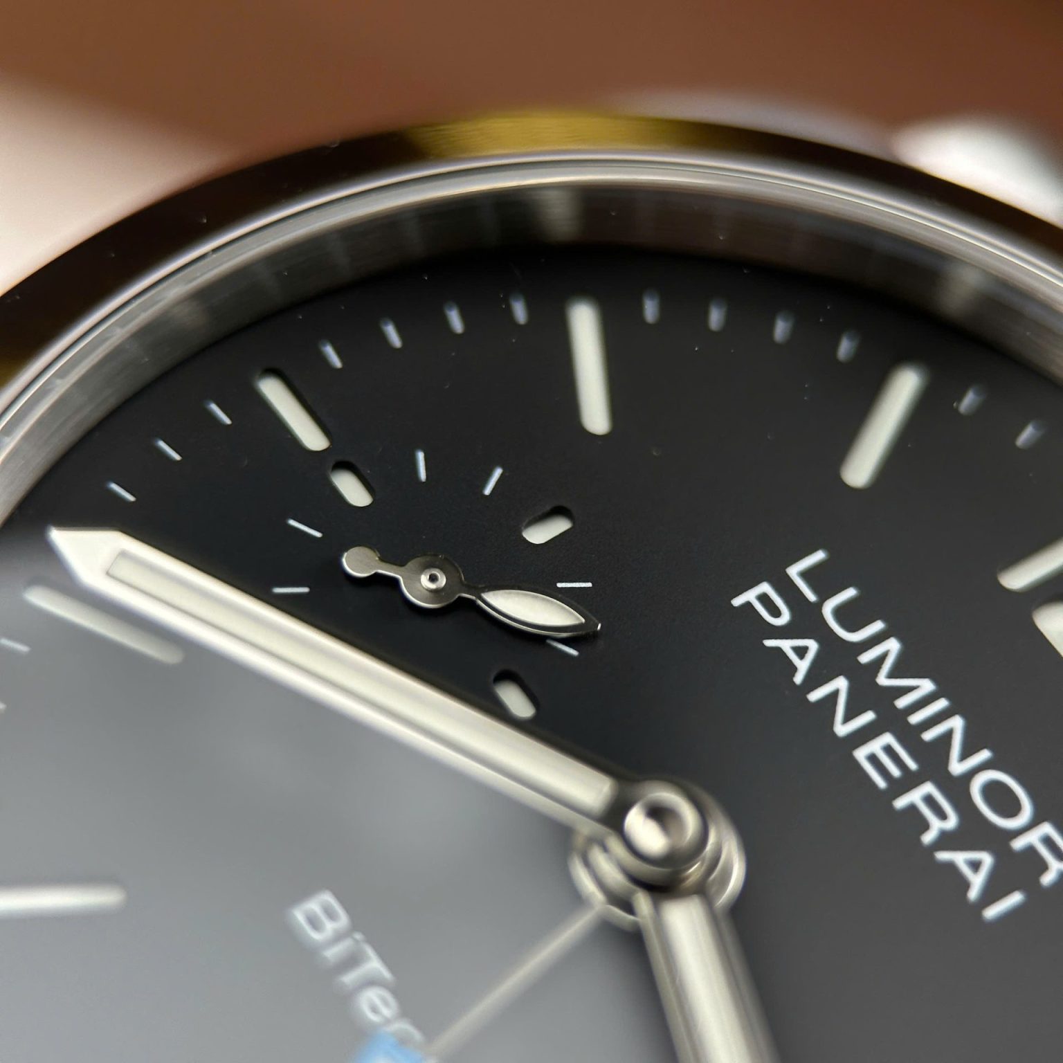 Panerai Luminor Quaranta PAM1365 Black Dial Leather Strap Swiss 1:1 Grade Watch - Image 3