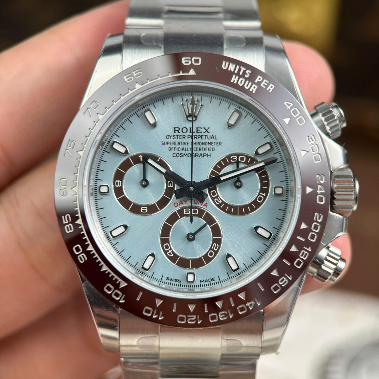 Rolex Cosmograph Daytona 116506 Ice Blue Dial Swiss 1:1 Grade Watch - Image 3